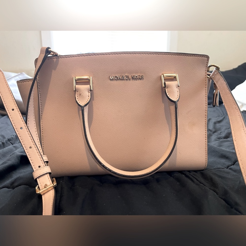 Used Pink Blush Michael Kors Satchel